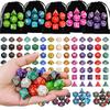 35pcs Polyhedral Dice Set with Black Storage Bag Color Number Polyhedra Dice RPG D&D Role-playing Games Accessories ZSY