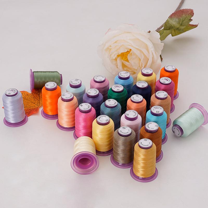 120D/2 Polyester Embroidery Thread  550 Yards Handmade Embroidery, Homemade DIY Clothing Processing Sewing Thread