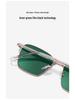 Unisex Nylon Polarized Retro Square Sunglasses - UV Protection for Driving