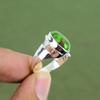 Copper Green Turquoise Ring 925 Sterling Silver Ring Handmade Ring Boho Style Jewelry Elegant Gemstone Ring For Gifts Available In Ring Size