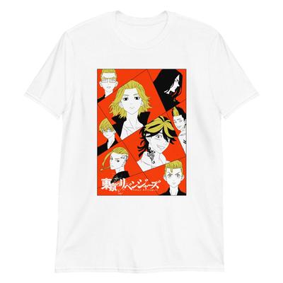 Tokyo Manji Manga Anime Unisex 100% Cotton T-shirt Mens Tees Top, Cartoon Hentai Japanese Kanji Comic