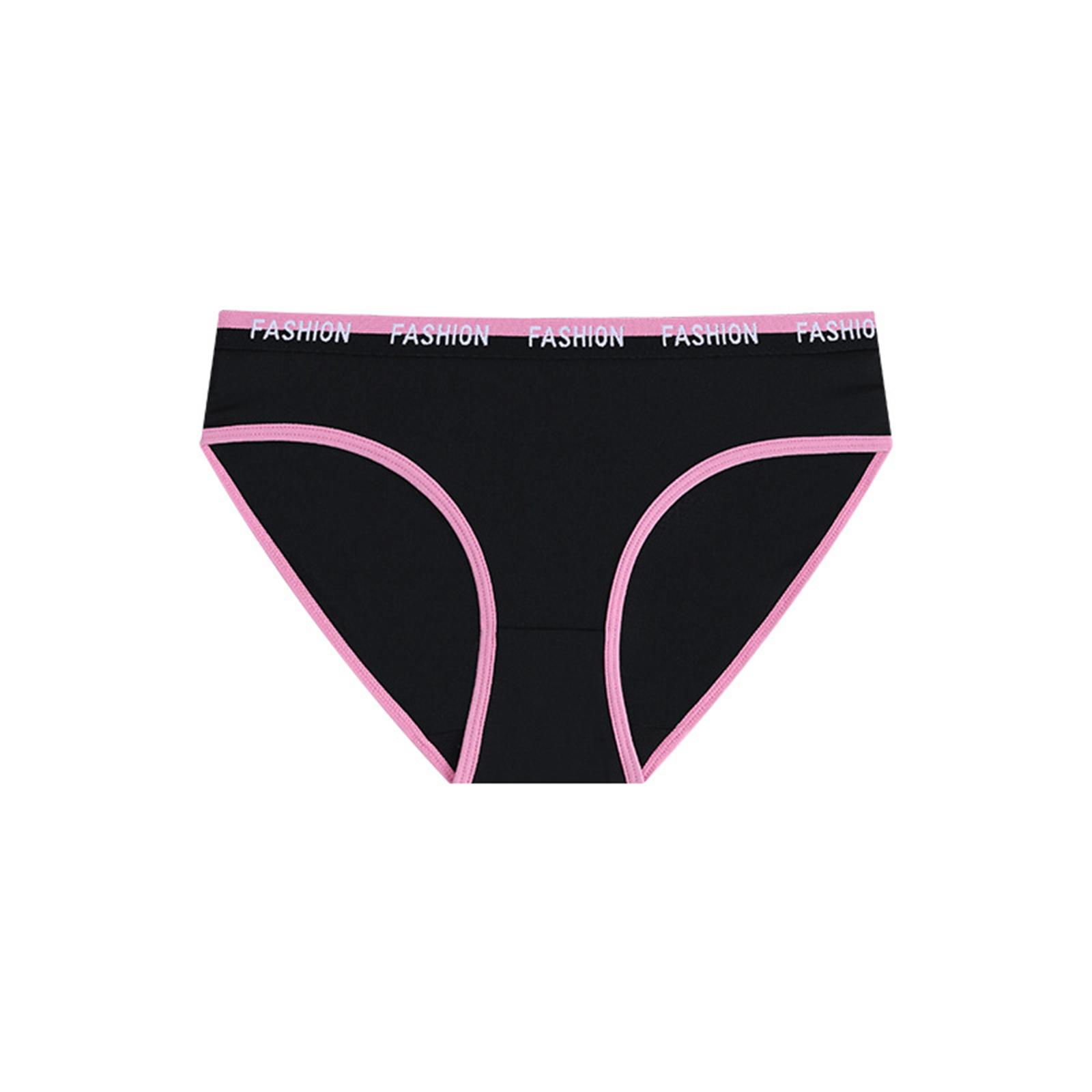 

Женское спортивное контрастное нижнее белье с буквенным поясом L розовый