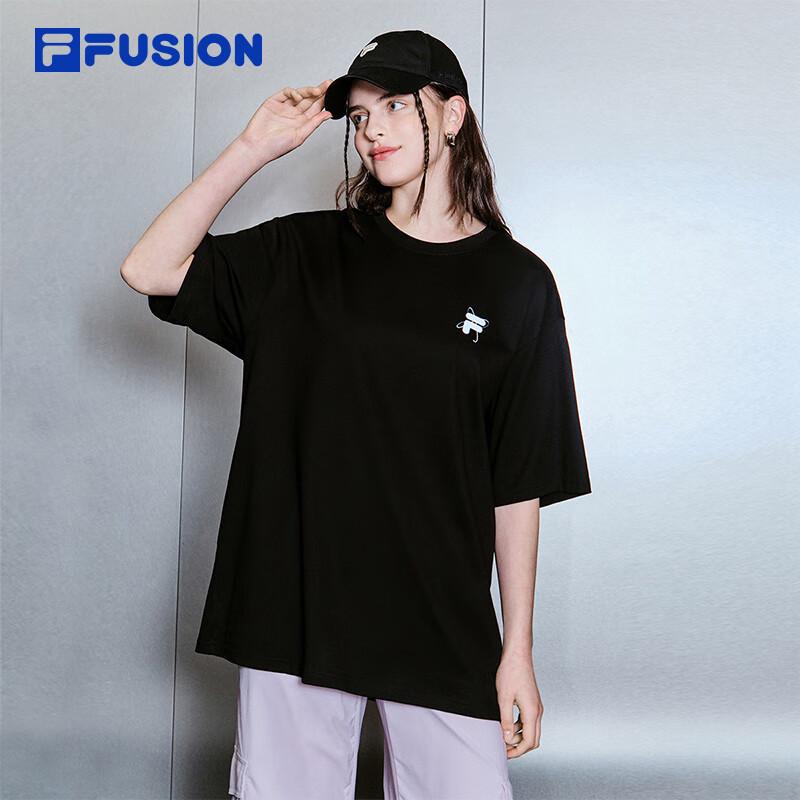 FILA FUSION 2025 Spring Unisex Cool-Touch Cotton T-Shirt M