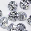 AAA Loose Diamond 0.8-15mm White Pointed Bottom Zircon Stone Transparent round Artificial Gemstone Jewelry Watch Diamond