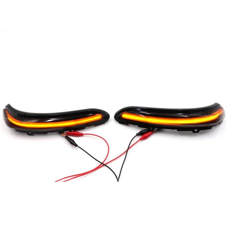 2x Dynamic Side Mirror Blinker Light LED Turn Signal Lamps For Peugeot 208  2008 12-22 Citroen C3 MK3 C4 Cactus Opel Corsa F