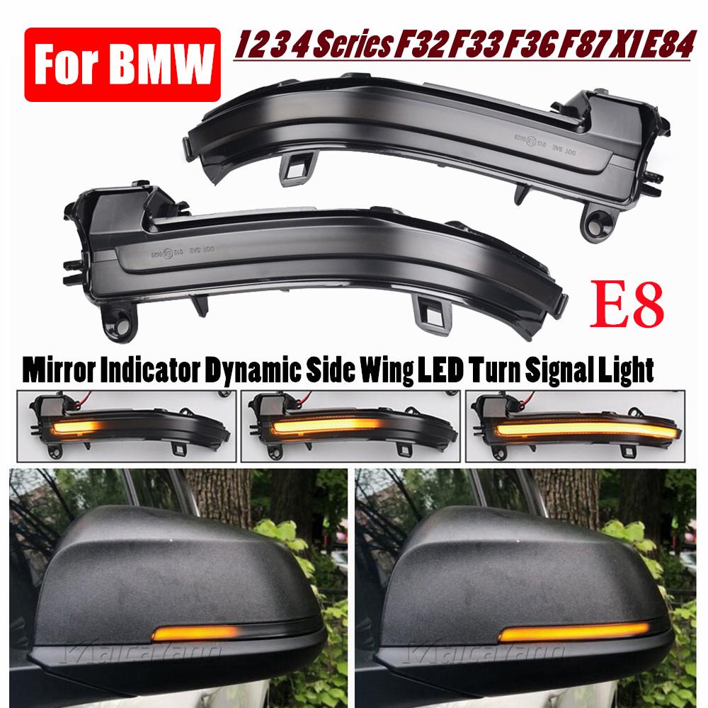 

LED Dynamic Turn Signal Side Mirror Sequential Light Lamp for BMW 1 2 3 4 Series F20 F21 F22 F23 F30 F31 F32 F33 F34 X1 E84 I3