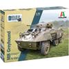 PLATZ Italeri 1/35 Scale WW2 US Army M8 Greyhound Light Armored Car Military Vehicle Plastic Model Kit IT6364