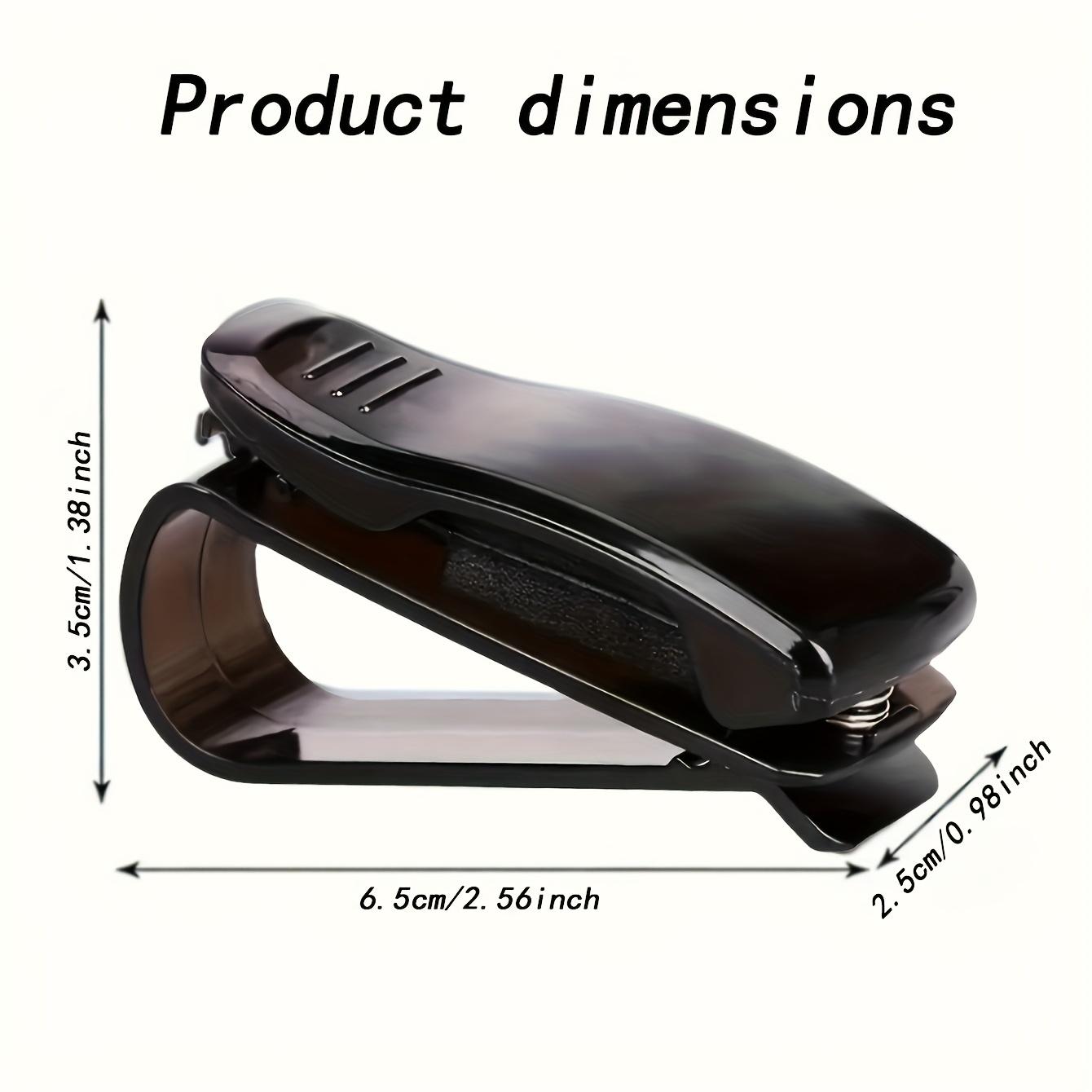 

[Glasses Clip] Stylish Glasses Clip | for Car Sun Visors, Sun Visor Storage - Perfect for Use in Cars and At Home чорний