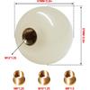 HiSport Luminous Shifter Knob Glow Light Round Ball Shift Knob Universal 5 6 Speed With 3 Adapters For Manual Car M 8 * 1.25, M 10 * 1.25, M 10 *