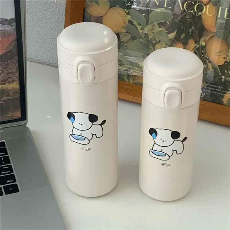 350 450ml Cute Stainless Steel Coffee Thermos Vacuum Insulated Tumbler Portable Sport Drink Water Bottle Mug