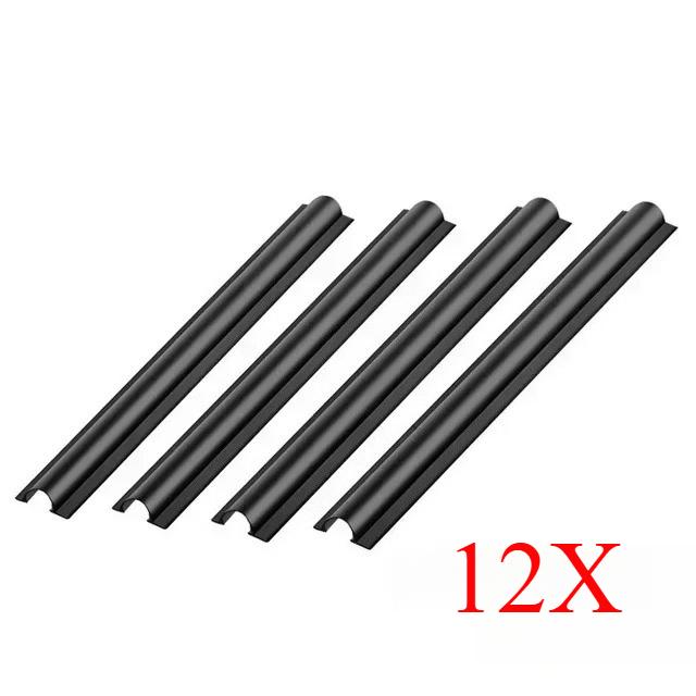 12Pcs Car Cable Line Sleeve Protector Clip Set Universal Hidden Wire Cover Clips for Data Chargers and Auto Organization