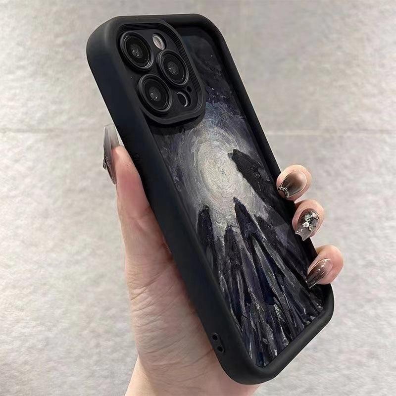 Dark Gaze Abyss for 16pro iPhone Case iPhone14plus Personality 13promax Soft X