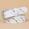 Adult Rhinestone Belt for Dress Pants Jeans Waist Belt Shinning Rhinestone All-match Waist Belt Ladies Formal Belt