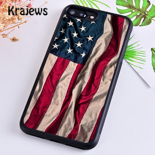 Krajews American Flag Phone Case Cover For iPhone 17 Air 16 15 14 plus 11 12 13 pro max coque Shell Fundas