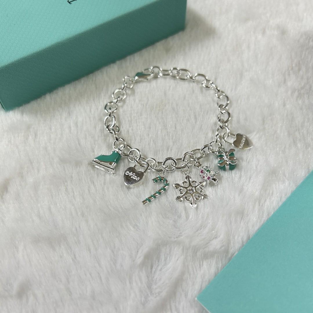 

Женский трендовый рождественский браслет высокого класса в стиле Тиффани - Элегантный дизайн в стиле легкой роскоши