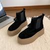 2024 Autumn New Thick Soled Women's Loafers Casual Sports Boots Designer Brand Trendy Short Ankle Boots