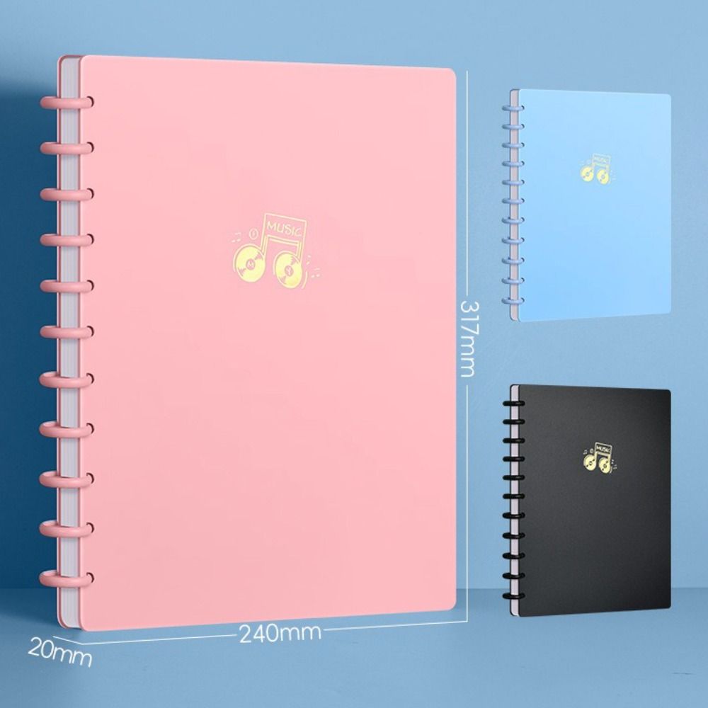 Transparent Music Score Folder A4 Piano Sheets Folder Creative Document Storage Organizer