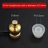 5 Pairs Two Layer Silicone Earbud Eartips Cover Cushions Replacement for In-Ear Earphone Headphone Earplug Ear pads M size