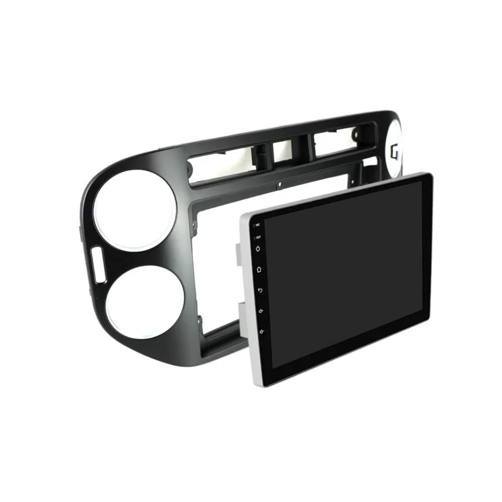 Car DVD Frame Audio Fitting Adaptor Dash Trim Facia Panel 9inch for VW Tiguan 2010-16 Radio Player 16pin Power Cable Canbus