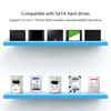USB3.0 to SATA Hard Drive Enclosure Transparently Case For Hard Drive 2.5inch SSD Enclosure Case