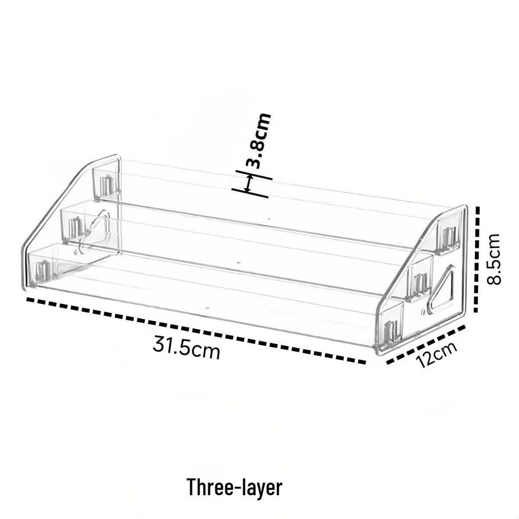 Acrylic Multi-layer Transparent Storage & Display Rack for Cosmetics and Badges