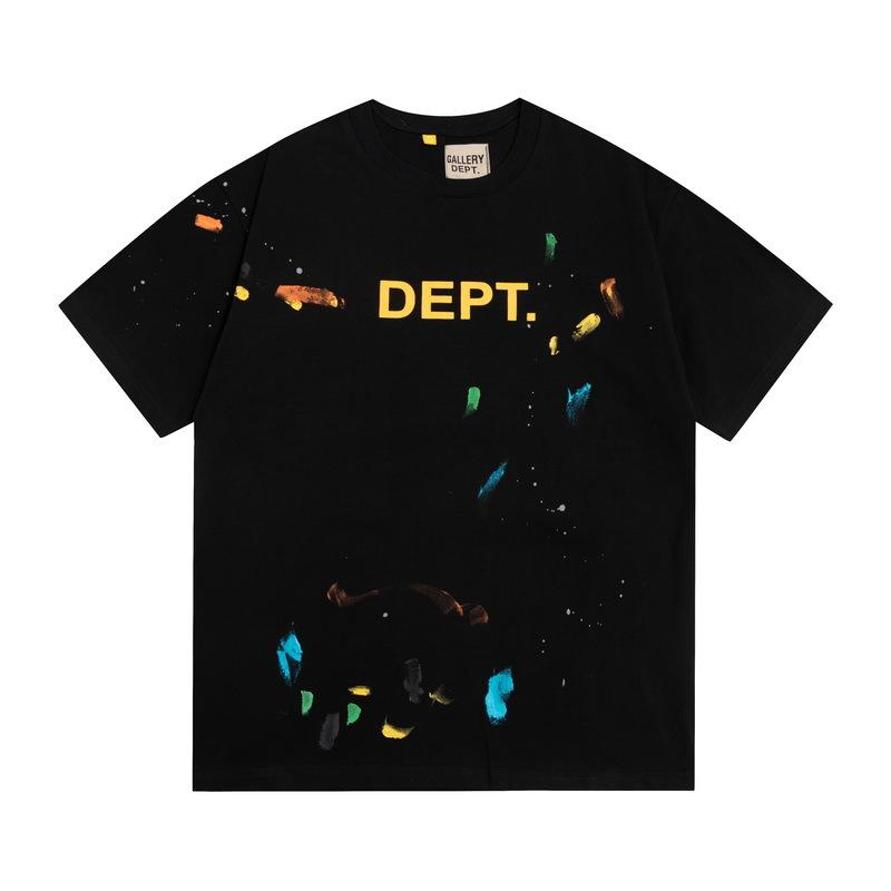 Wholesale GALLERY DEPT washed old short-sleeved beauty tide retro skull print couple loose T-shirt summer