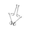 Curved Utensil Ergonomic Comfort Adaptive Utensils Auxiliary Cutlery Stainless Steel Angled Spoon and Fork for Elderly Weak Grip