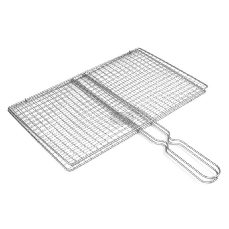 Stainless Steel Bbq Non Stick Grilling Basket Grill Mesh Mat Meat Vegetable Steak Picnic Party Barbecue Tool Heat Resistant