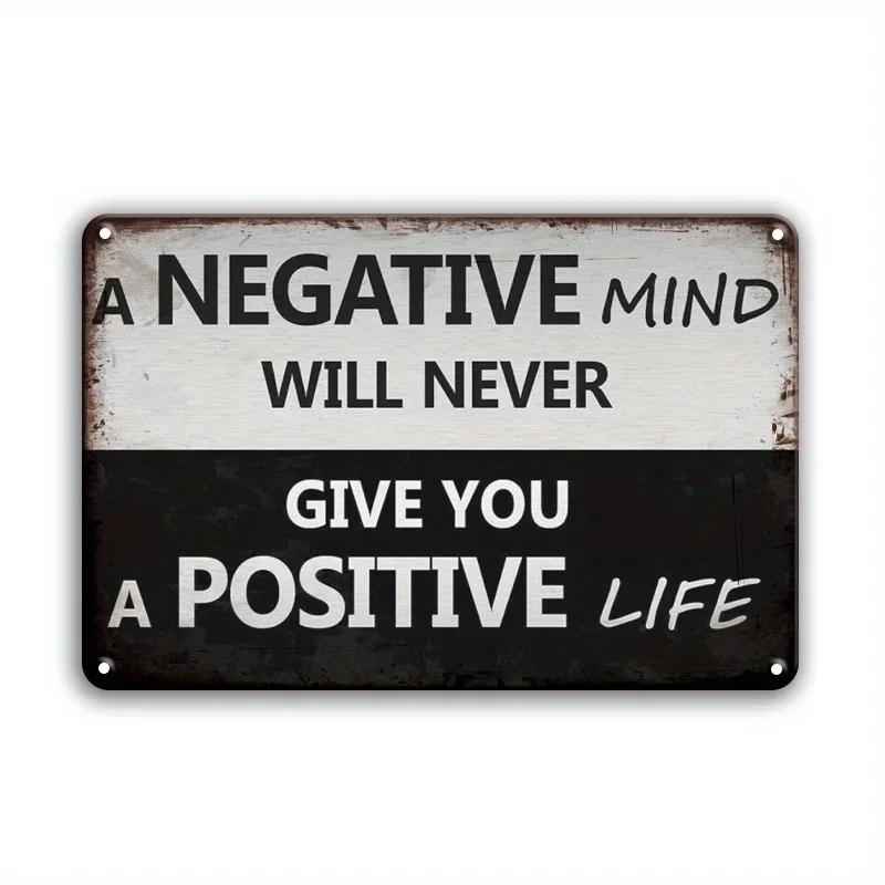

LIFT YOUR MINDSET: Motivational Metal Sign for Home, Office and More - 7.8x11.8. чёрный