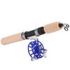 26in Telescopic Fishing Rod with Reel Set Portable Outdoor Winter Ice Fishing Tackle AccessoriesBlue