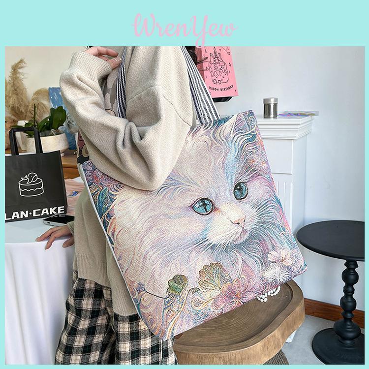 Canvas Tote Bag For Women Large Capacity Ecofriendly Casual Daily Use