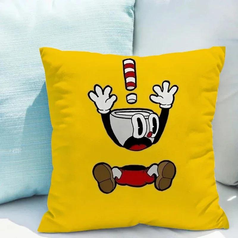 Chair Cushion Cover  C-cuphead Fall Decor Decorative Pillows for Sofa Pillowcases x Pillowcase  Pillow Hugs Covers