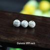 Star and Moon Bodhi Beads: Pure White High-Density 108 Bead Bracelet for DIY Prayer Accessories