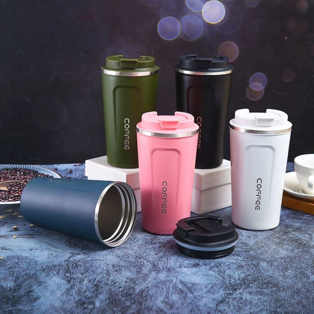 Keeps Cold and Heat Coffee Vacuum Flask 380/510ML Coffee Thermos Mug Outdoor Sports