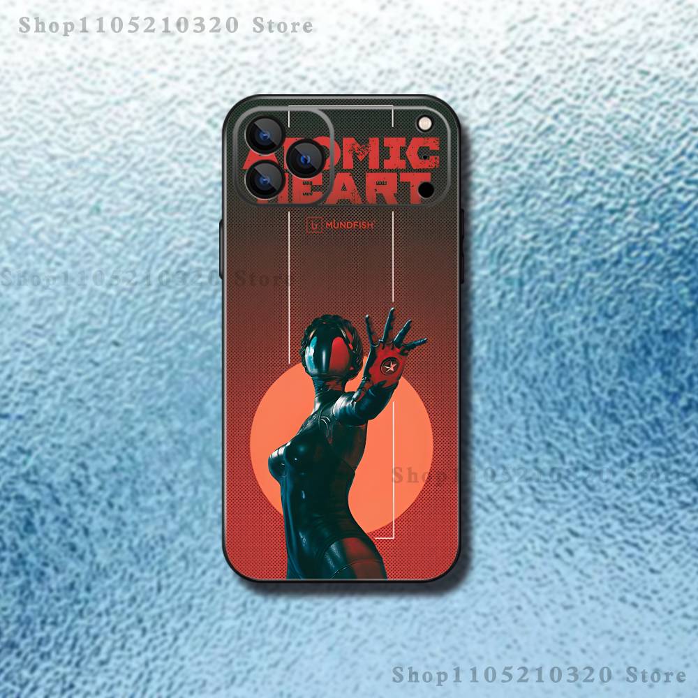 

Game A-Atomic H-Heart Phone Case For iPhone 17,16,15,14,13,12,11,Pro Max,XSX,,XR,SE,Mini,8,7,Soft Silicone Black Cover iPhone17air