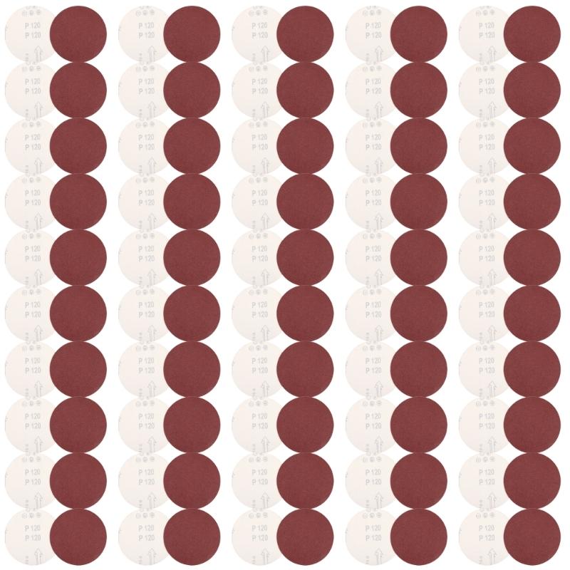100pcs 125mm Abrasive Sanding Discs Sandpaper Pads Set for Angle Grinders Wood Metal Polishing Woodworking & Auto Repair