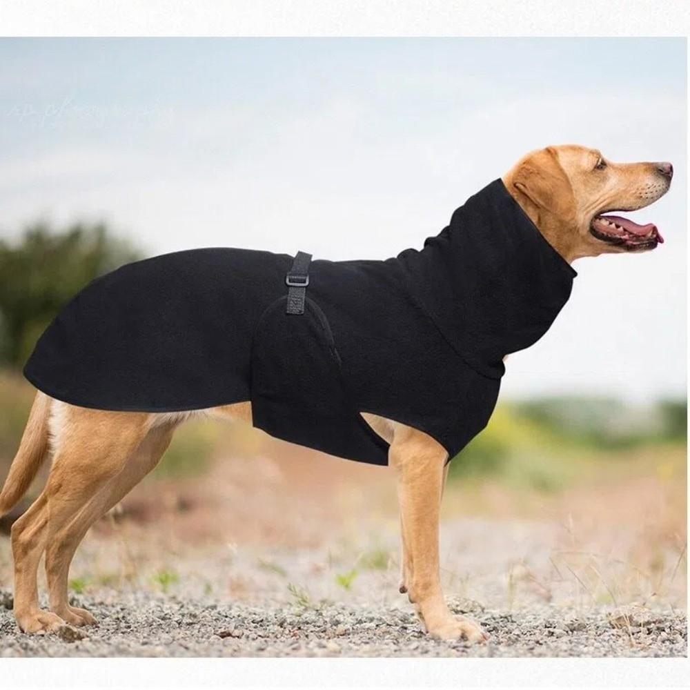 Warm Warm Fleece Pet Dog Clothes Solid Color Adjustable Winter Dog Coat Thicken Puppy Clothing Small Medium Large Dogs