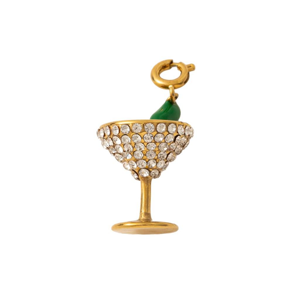 18K Gold Retention Stainless Steel Mushroom Pendant for DIY Accessories