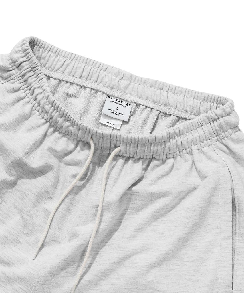 Gainsboro Sweat Shorts_White Melange