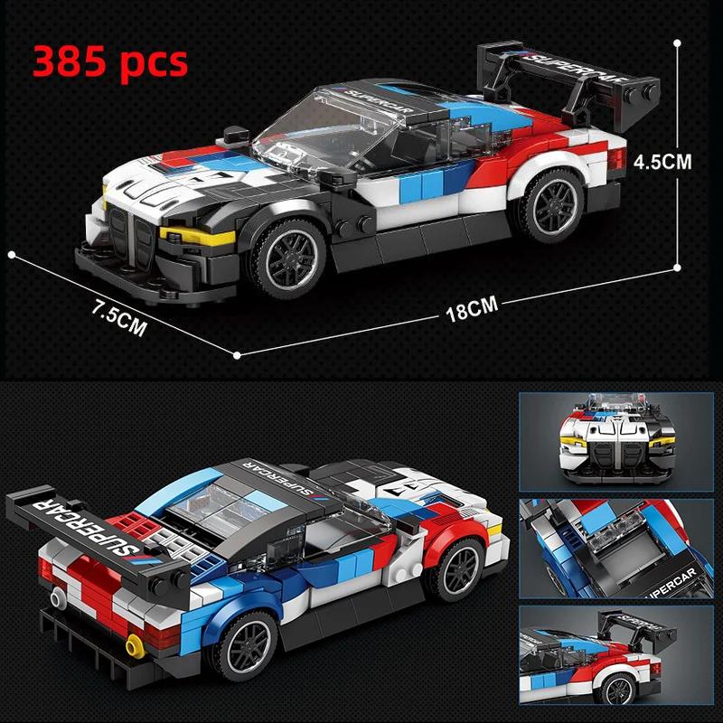 Technical Car City Speed  Sports Car Building Blocks Carro Rennau Voiture Vehicle MOC Educational Construction Toy