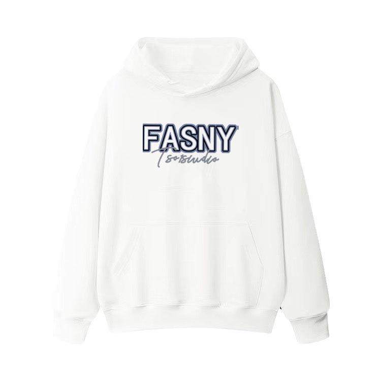 

Толстовка с капюшоном свободного кроя из плотного материала 500 г/м²: Осень/Зима Толстый флис с принтом букв M