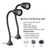 LEDEAST F-03 LED Gooseneck Work Light IP65 Waterproof 24V DC Machine Tool Light for CNC Machine Workshop Industrial Service