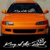 King of the Road Slogan Car Sticker Car Front Rear Windshield Self-Adhesive Vinyl Decal Waterproof Auto Decoration Accessories