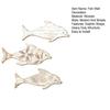 3Pcs/Set Wooden Dolphin Wall Decoration, Flowers Leaves Pattern Fish Wall Art for Beach, Lake House, Nautical Coastal Ocean Theme Hanging Ornament