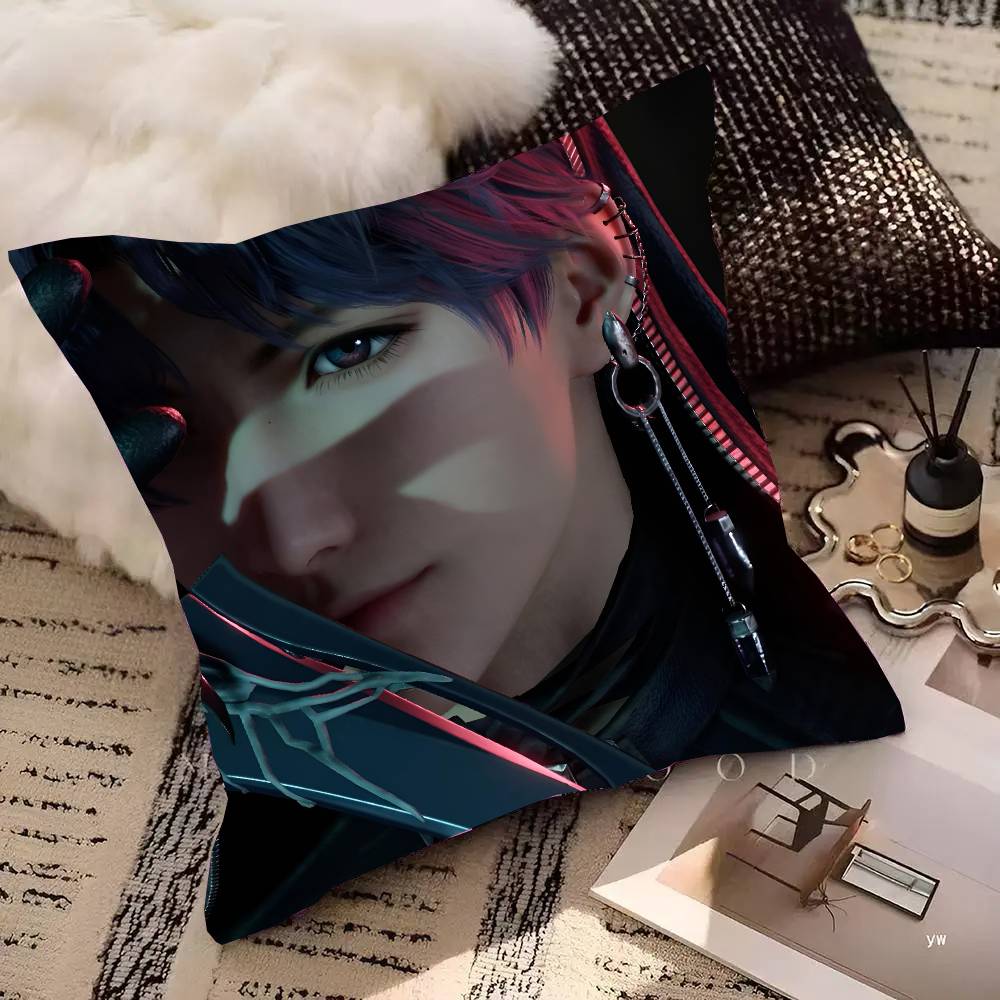 Game Love And Deepspace Rafayel Pillow Case Square Pillow Bedroom Sofa Leisure Comfort Cushion Car Living Room Home Decoration