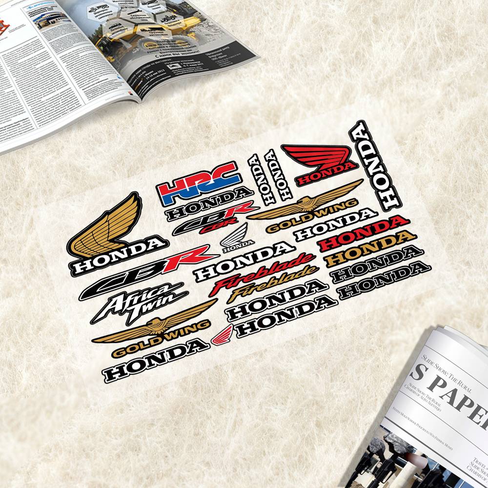 Honda-a Japanese Motorcycle Sticker Suitable For Motorcycle Body Reflective Car Sticker Helmet Decal XL0