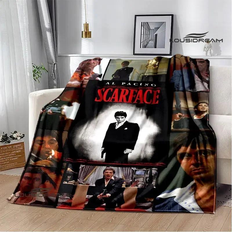 Classic movie Scarface Polyna blankets bed with a blanket to warm the beautiful blanket home travel blankets birthday gift