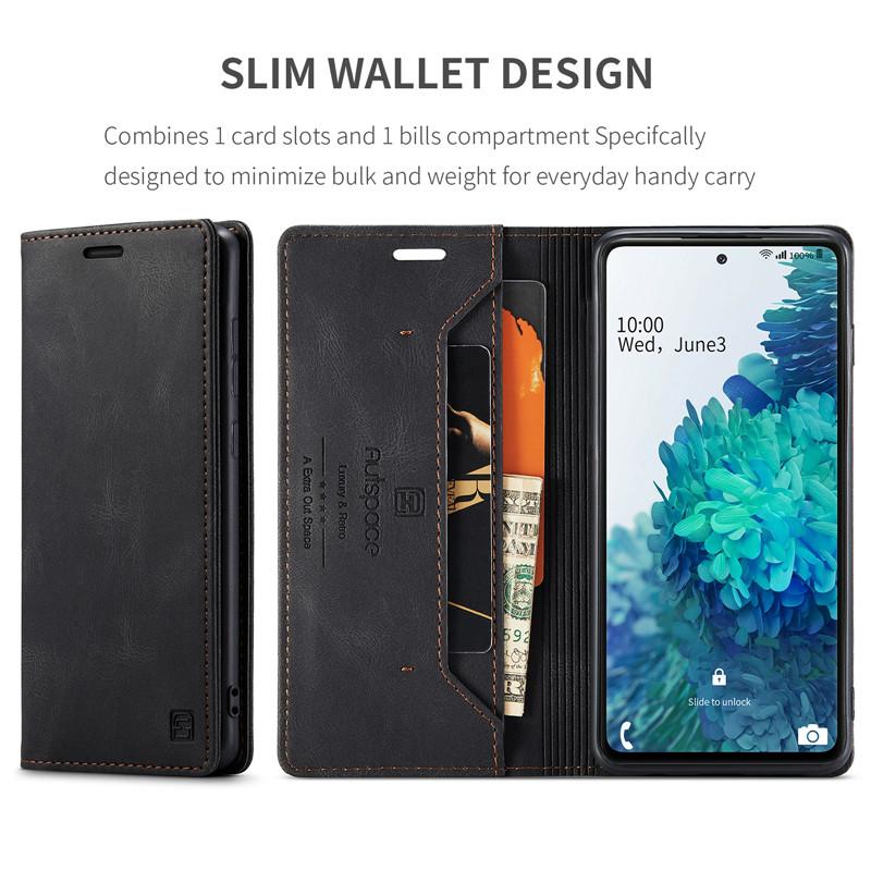 Magnetic Leather Phone Case For Samsung Galaxy S26 S25 Edge S24 Plus S23 S22 S21 Ultra S20 FE Note 20 Flip Wallet Card Cover Bag