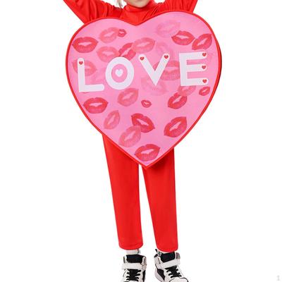 Heart Costume Dress Up Funny Outfit for Party Supplies Role Playing Performance
