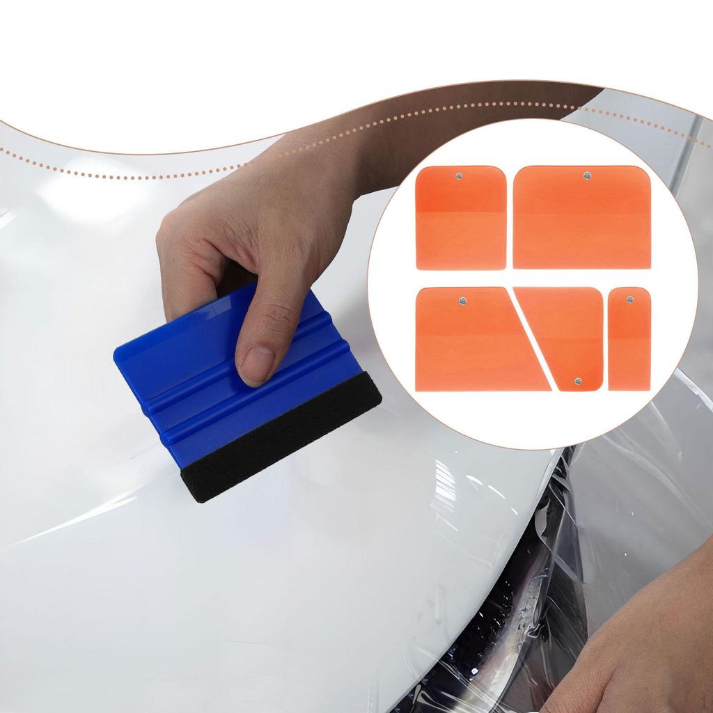 5 Pieces PPF Squeegees Accessories Easy to Use TPU Coating Scrapers for Cars Paint